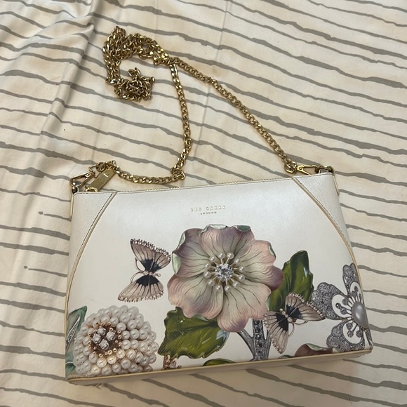 Ted Baker London Handbags - Cute Ted Baker Clutch with gold chain.